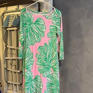 Lilly Pulitzer Pink and Green Zebra Print Top